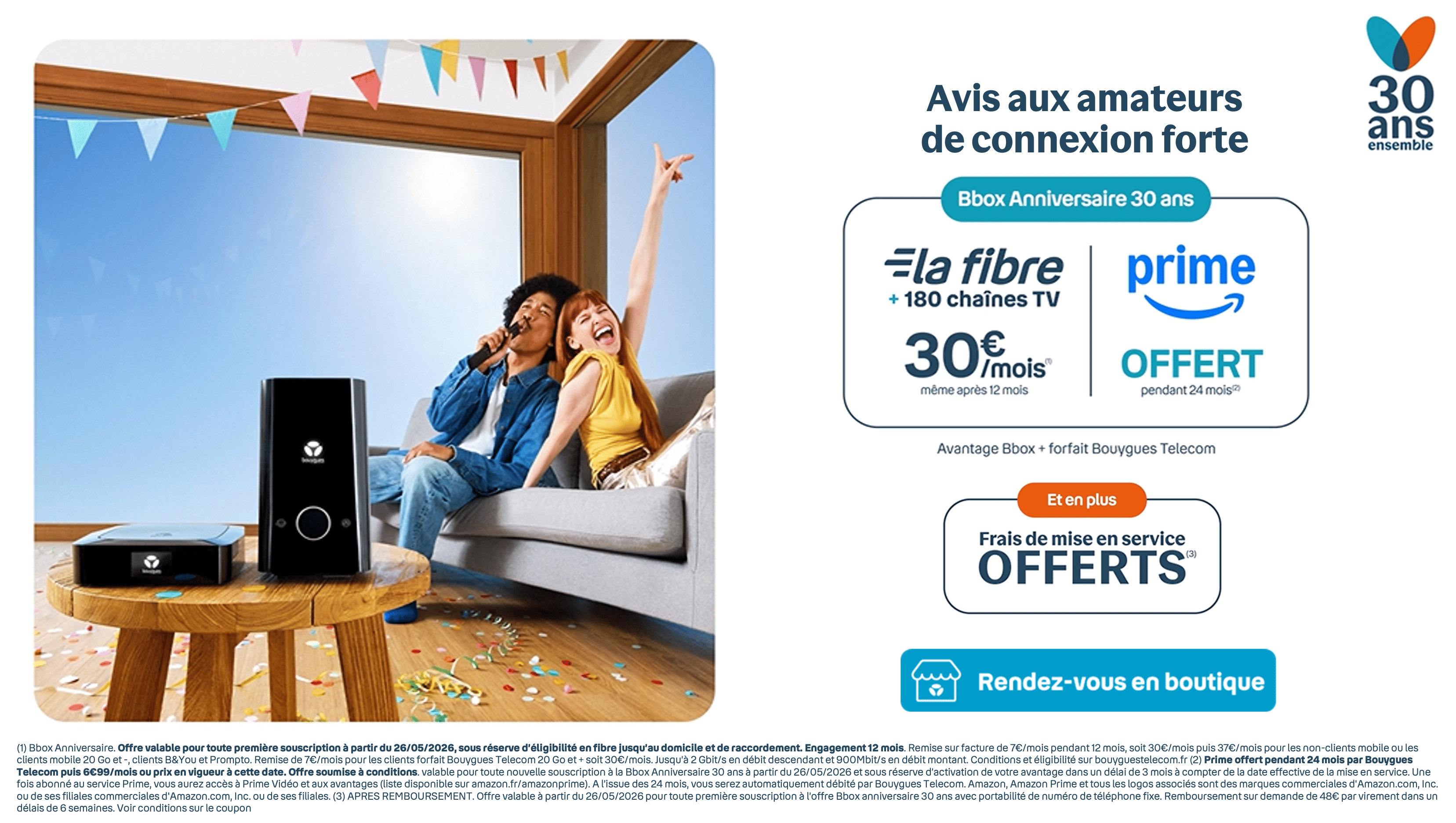 Un prix spécial 30 ans sur la Fibre chez %store_brand% 🎉