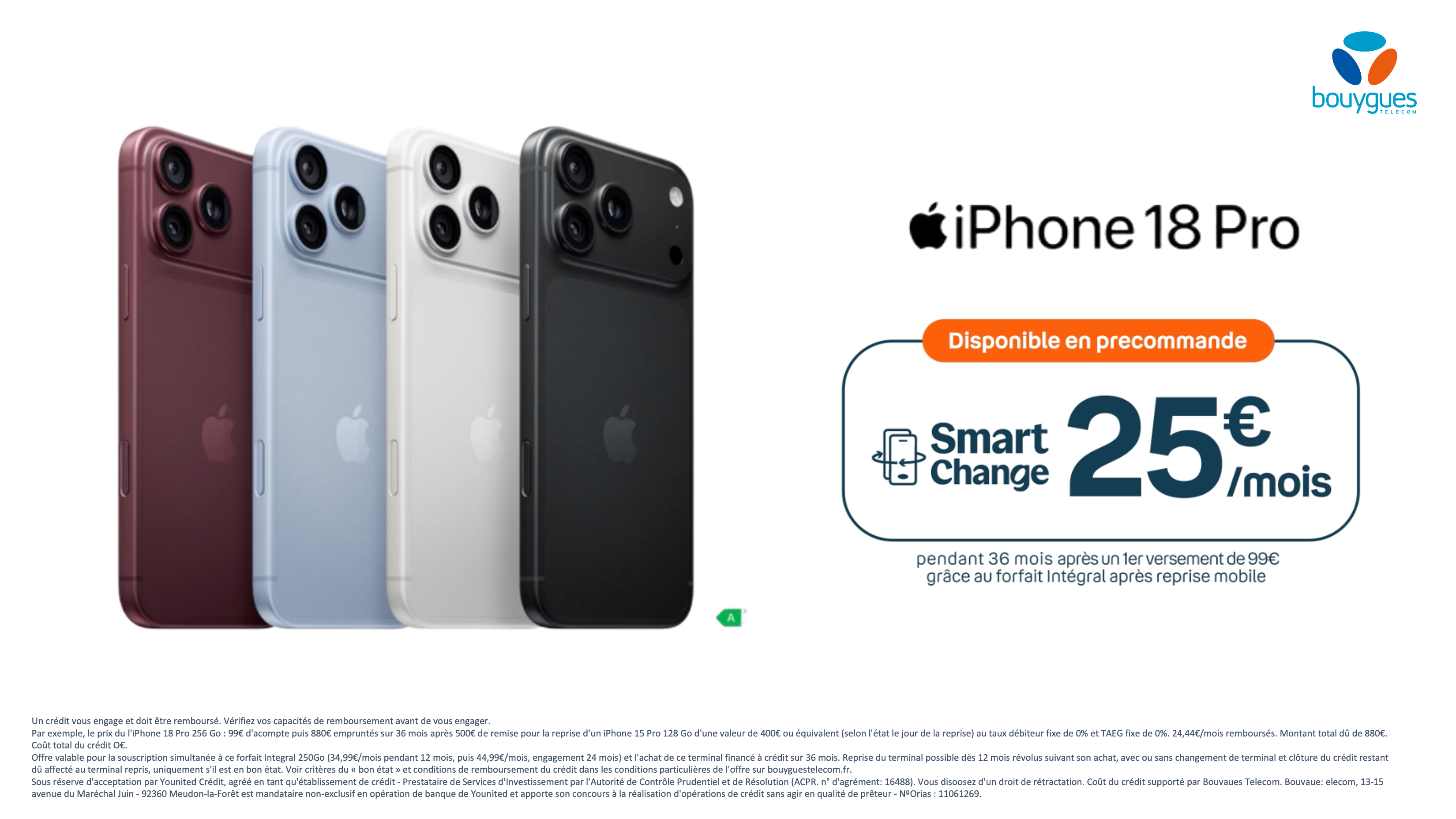 Précommandez dès maintenant l’iPhone 18 Pro !