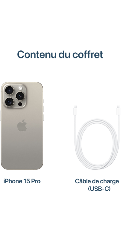 Apple iPhone 15 Pro Titane naturel 1To