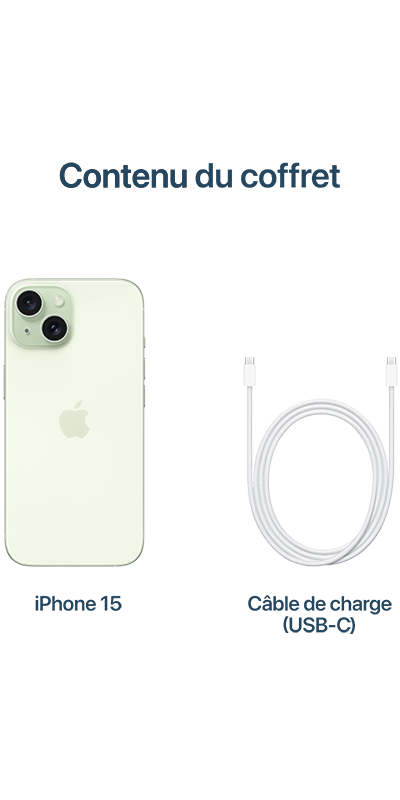 Apple iPhone 15 Vert 512 Go
