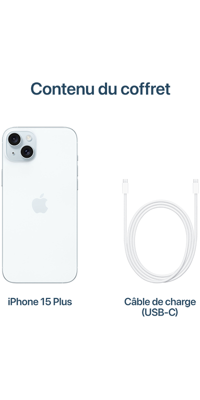 Apple iPhone 15 Plus Bleu 128 Go