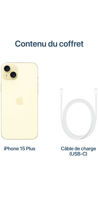 Apple iPhone 15 Plus Jaune 128 Go