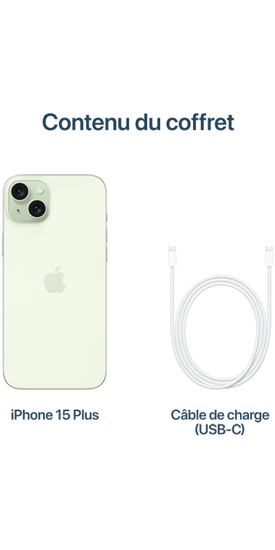 Apple iPhone 15 Plus Vert 512 Go
